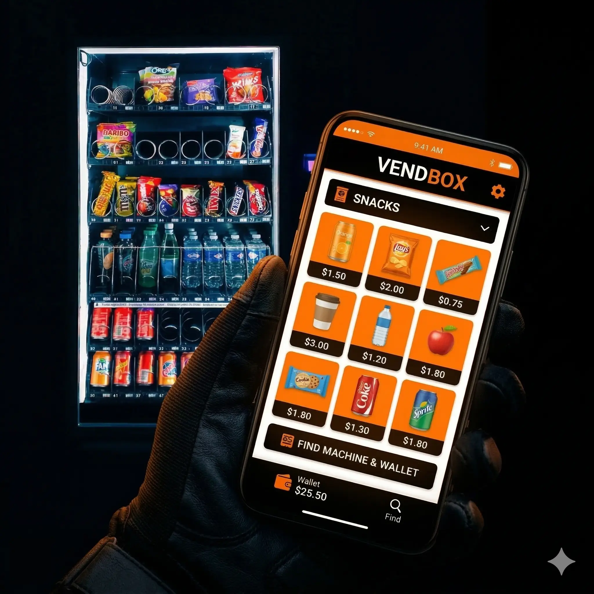 vending machine inventory management mobile app
